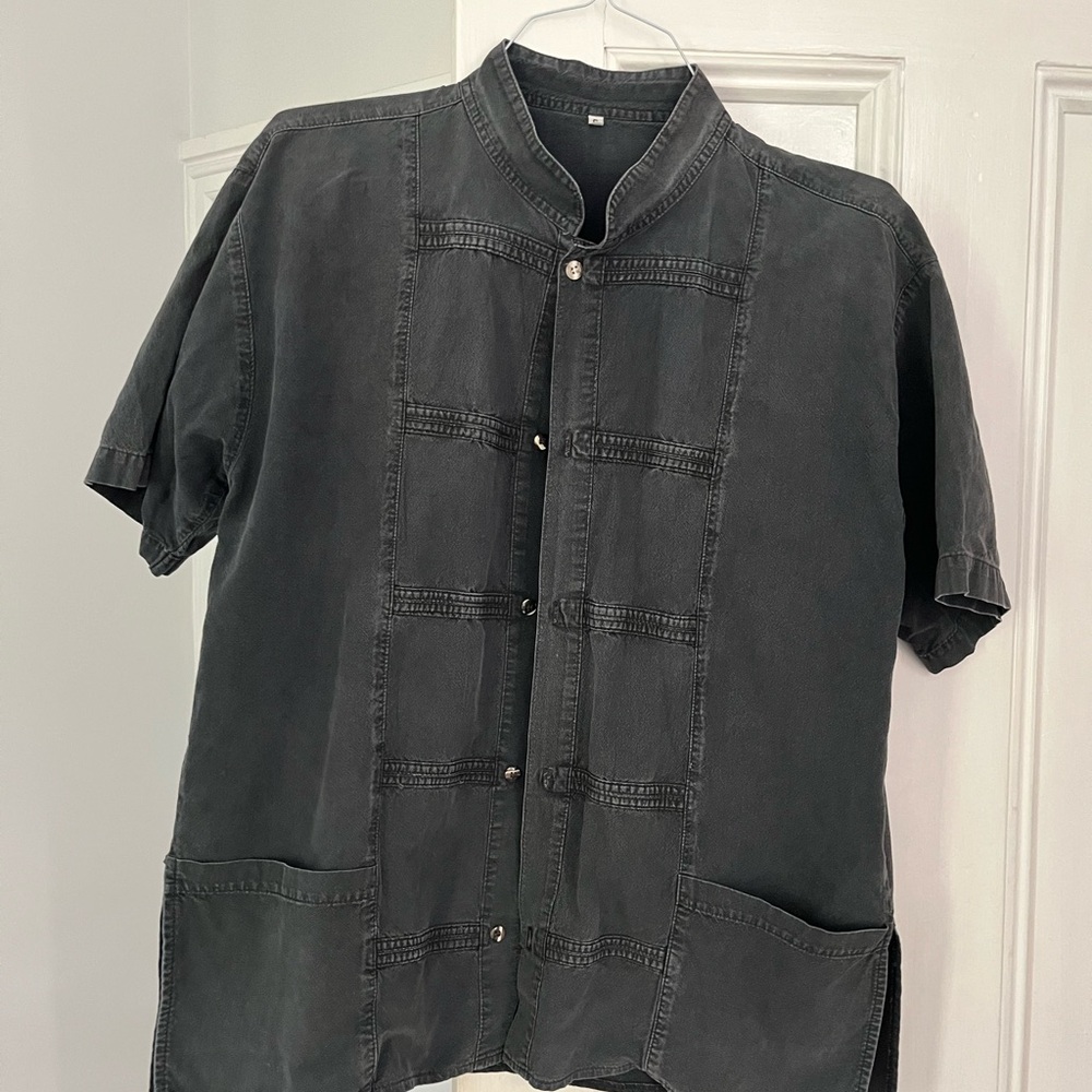 Men's Mexican Black Guayabera